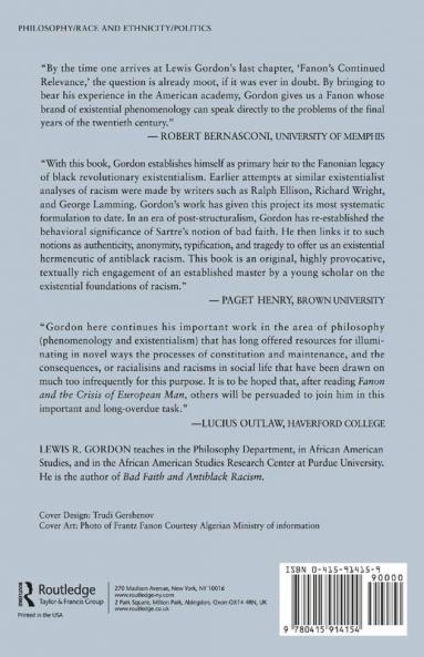 Fanon and the Crisis of European Man