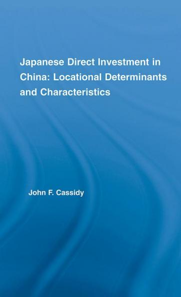 Japanese Direct Investment in China