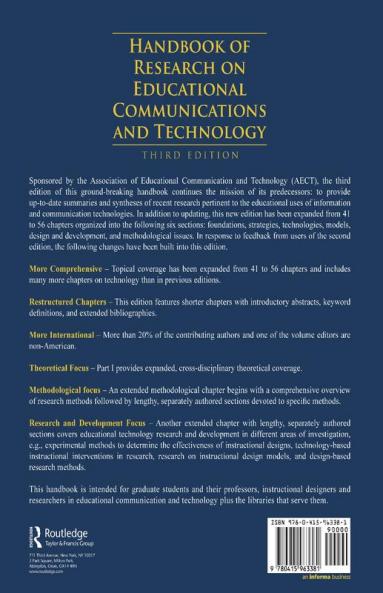 Handbook of Research on Educational Communications and Technology