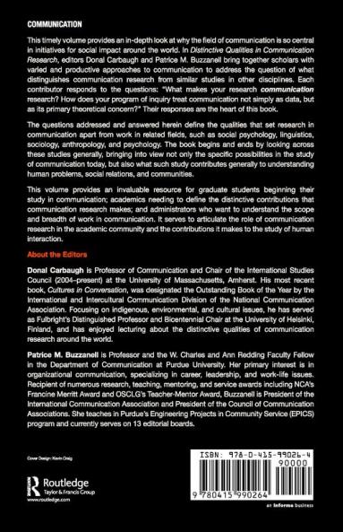Distinctive Qualities in Communication Research