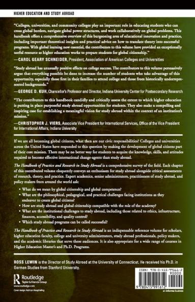 Handbook of Practice and Research in Study Abroad