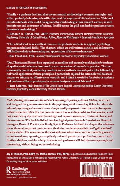 Understanding Research in Clinical and Counseling Psychology