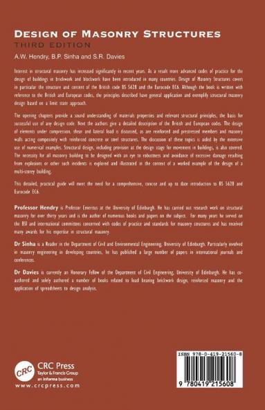Design of Masonry Structures