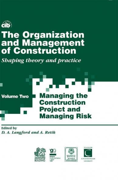 The Organization and Management of Construction