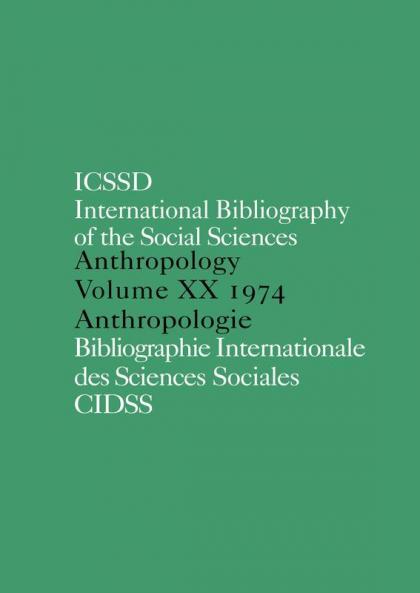 IBSS: Anthropology: 1974 Vol 20