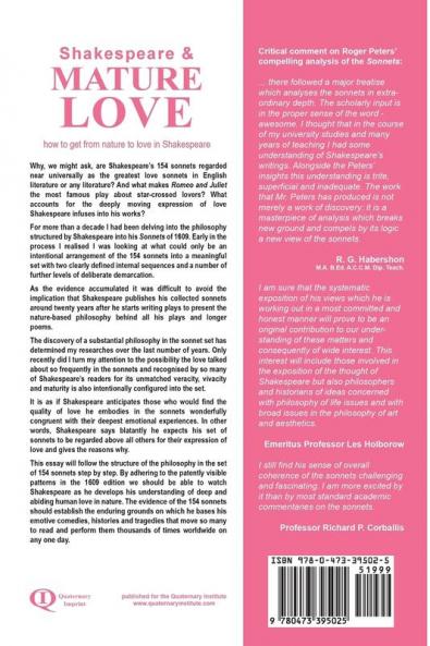 SHAKESPEARE & MATURE LOVE