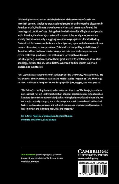 The Rise of a Jazz Art World