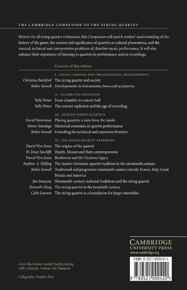 The Cambridge Companion to the String Quartet