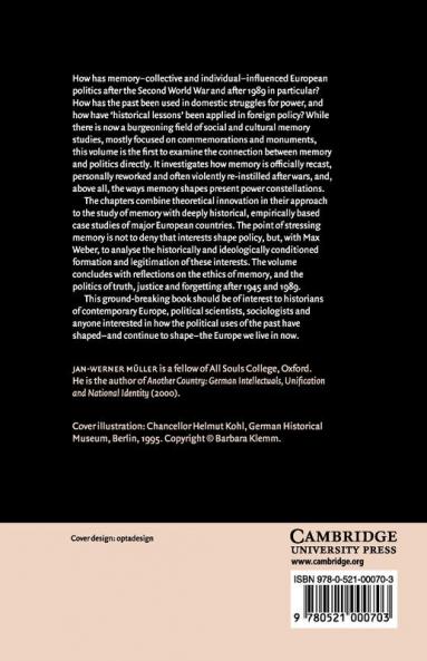 Memory and Power in Post-War Europe