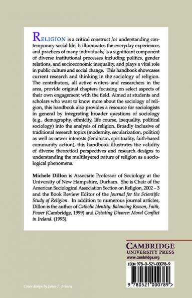 Handbook of the Sociology of Religion