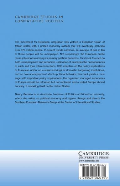 Unemployment in the New Europe