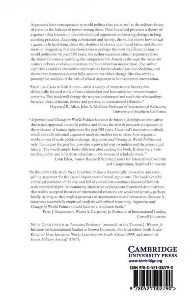 Argument and Change in World Politics