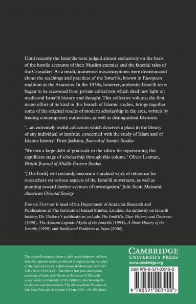 Mediaeval Isma'ili History and Thought