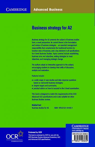 Business Strategy for A2