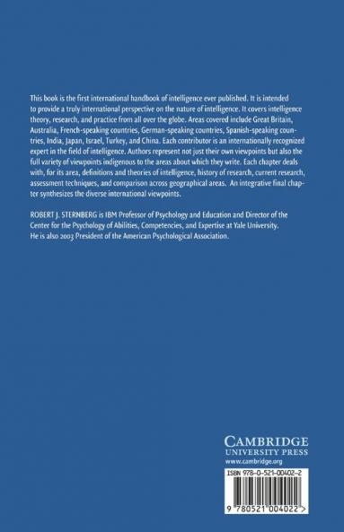 International Handbook of Intelligence