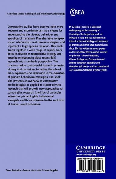 Comparative Primate Socioecology