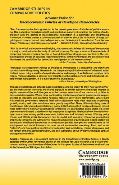 Macroeconomic Policies of Developed Democracies