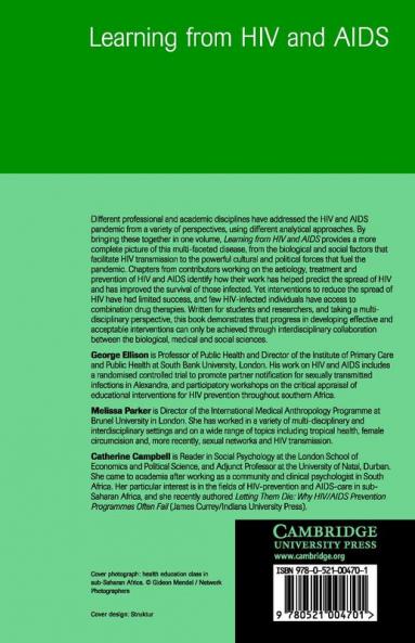 Learning from HIV and AIDS