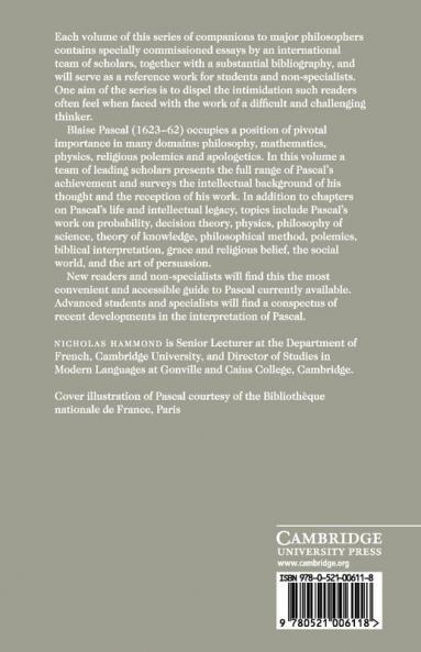 The Cambridge Companion to Pascal