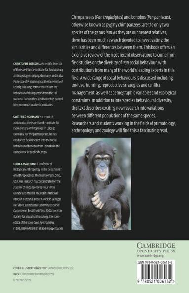 Behavioural Diversity in Chimpanzees and Bonobos