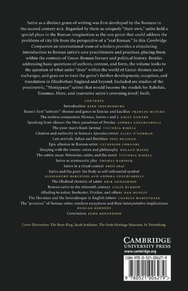 The Cambridge Companion to Roman Satire