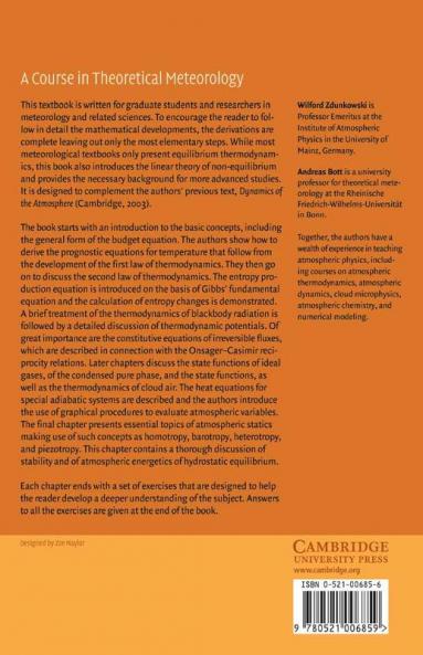 Thermodynamics of the Atmosphere
