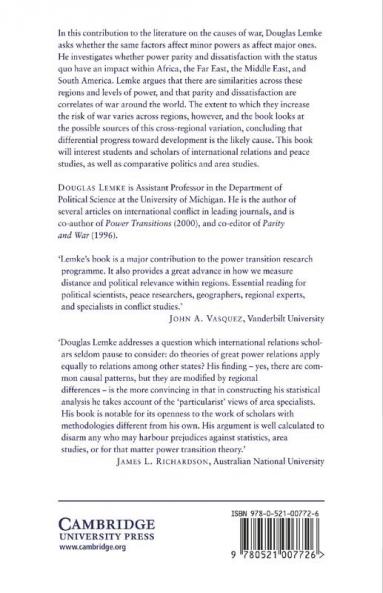 Regions of War and Peace