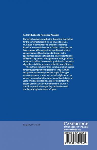 An Introduction to Numerical Analysis