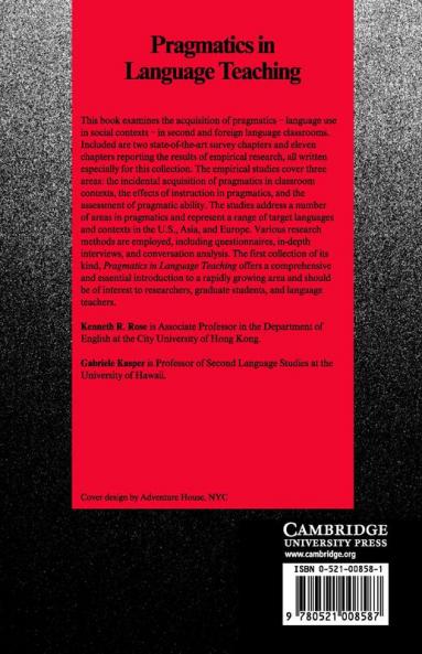 Pragmatics in Language Teaching