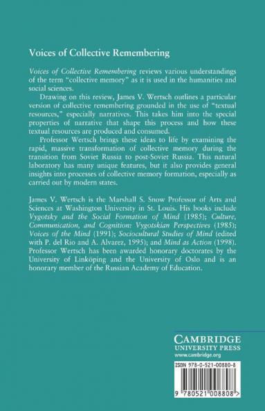 Voices of Collective Remembering