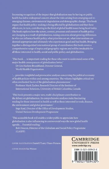Health Policy in a Globalising World