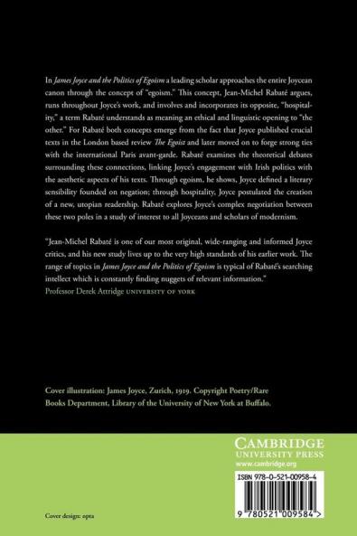James Joyce and the Politics of Egoism