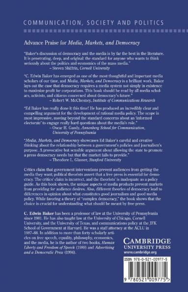 Media Markets and Democracy