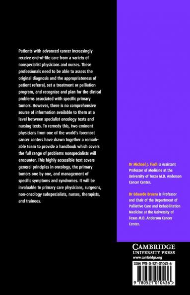 Handbook of Advanced Cancer Care