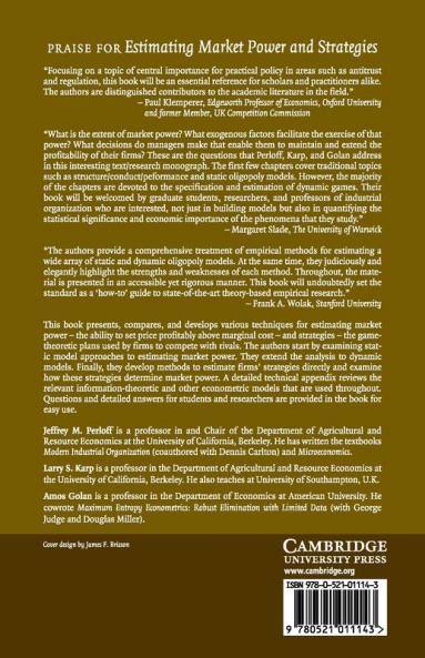 Estimating Market Power Strategies