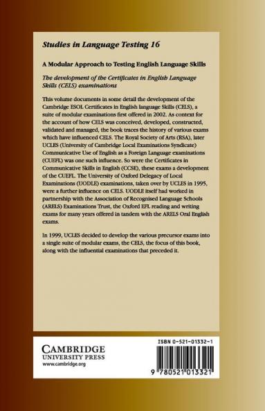 A Modular Approach to Testing English Language Skills