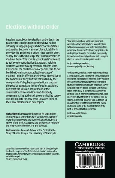 Elections Without Order