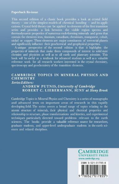 Mineralogical Applications of Crystal Field Theory