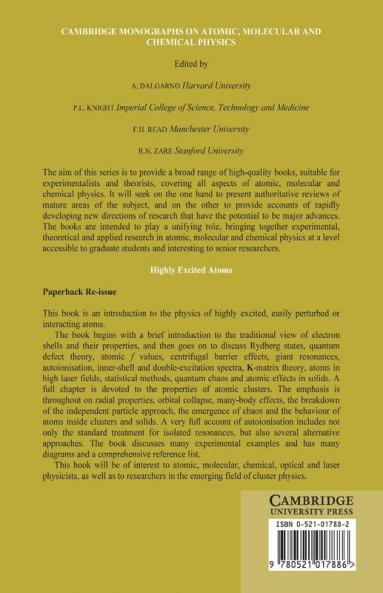 Highly Excited Atoms