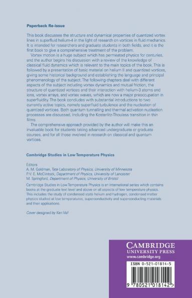 Quantized Vortices in Helium II