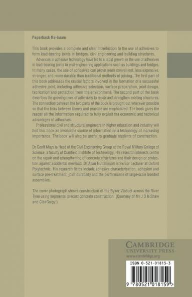 Adhesives in Civil Engineering