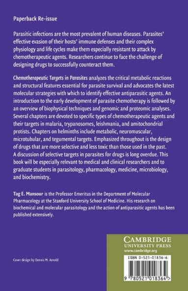 Chemotherapeutic Targets in Parasites