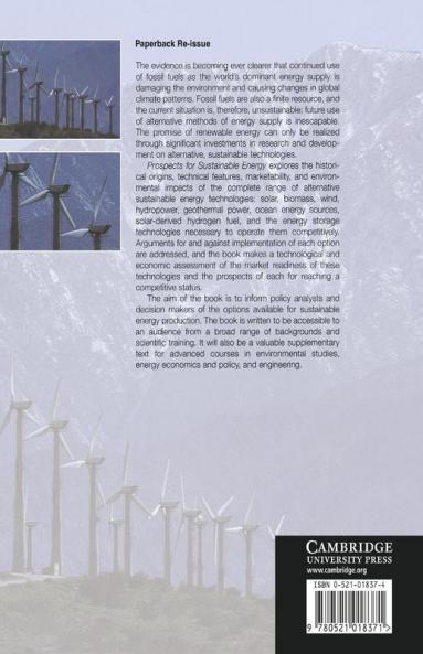 Prospects for Sustainable Energy