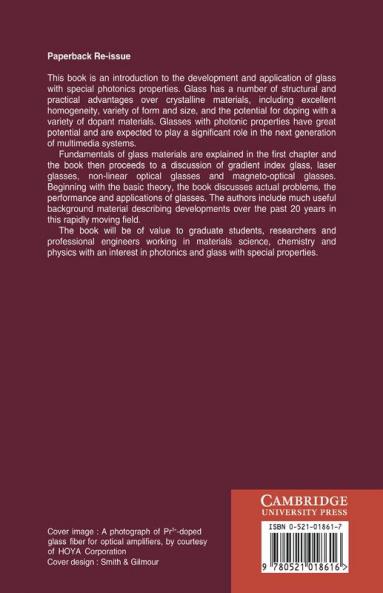 Glasses for Photonics