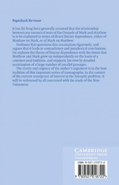 On the Independence of Matthew and Mark