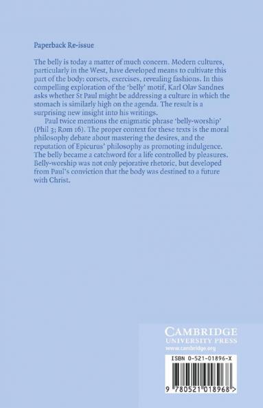 Belly and Body in the Pauline Epistles