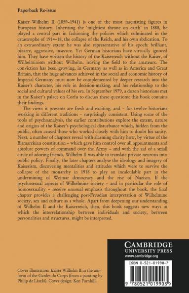 Kaiser Wilhelm II New Interpretations