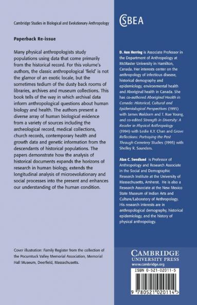 Human Biologists in the Archives