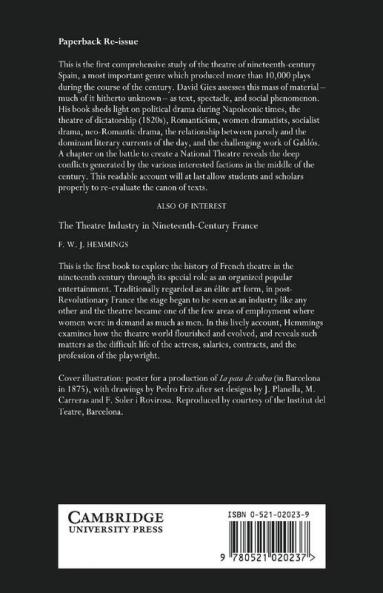 The Theatre in Nineteenth-Century Spain