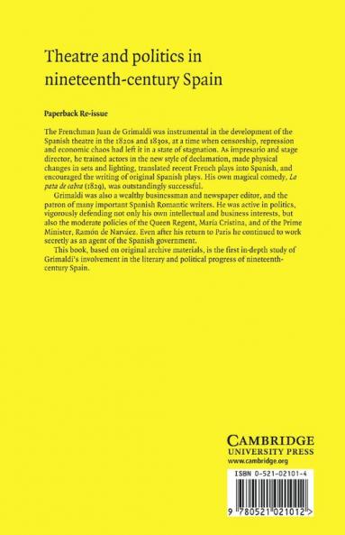 Theatre and Politics in Nineteenth-Century Spain
